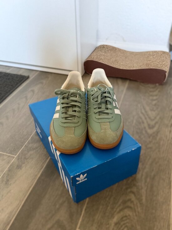 adidas Shoes - Adidas Samba OG Silver Green – Women's Size 9 – Original Box Included
